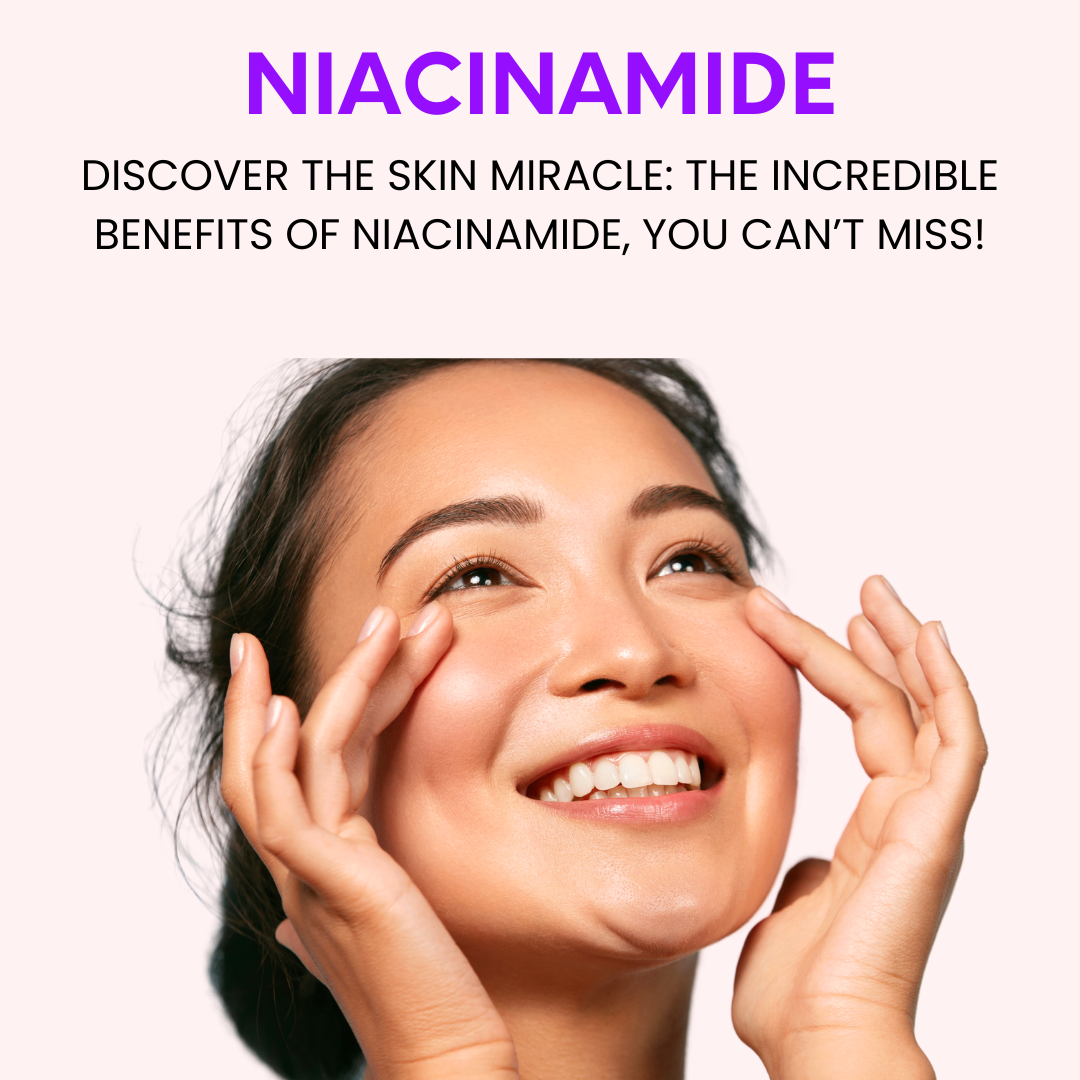 Niacinamide serum for reducing redness and improving skin texture, ideal for all skin types.