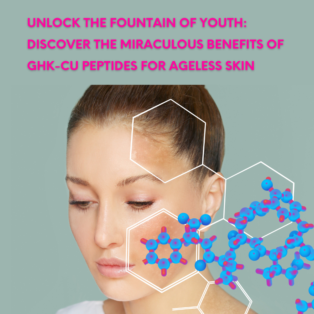 GHK-Cu peptide serum for anti-aging and skin rejuvenation, promoting collagen and wrinkle reduction
